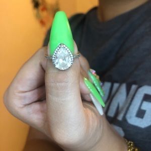 Pandora pear/teardrop ring